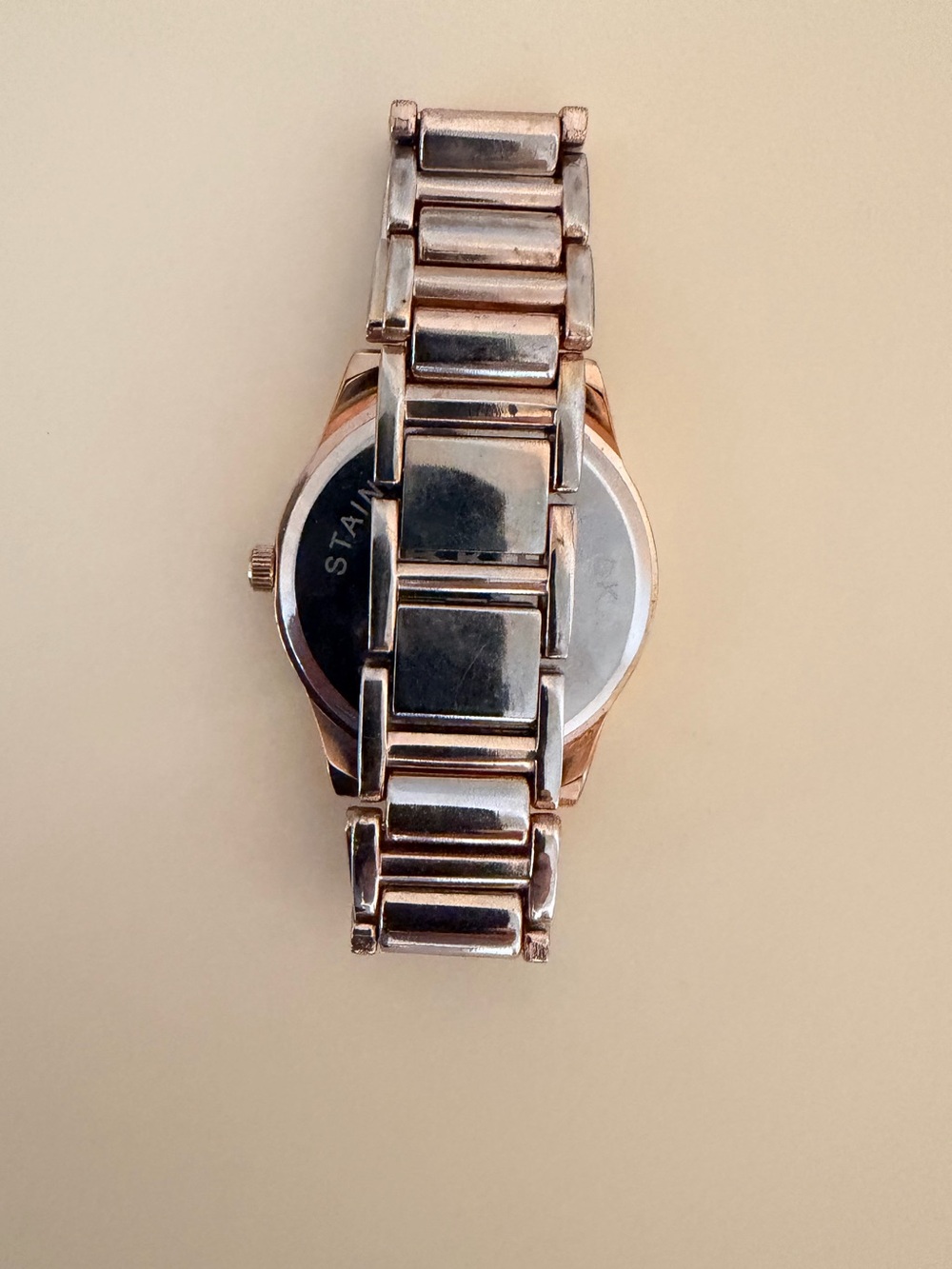 BKE Women's Rose Gold-Tone Link Bracelet Watch - Picture 3 of 5